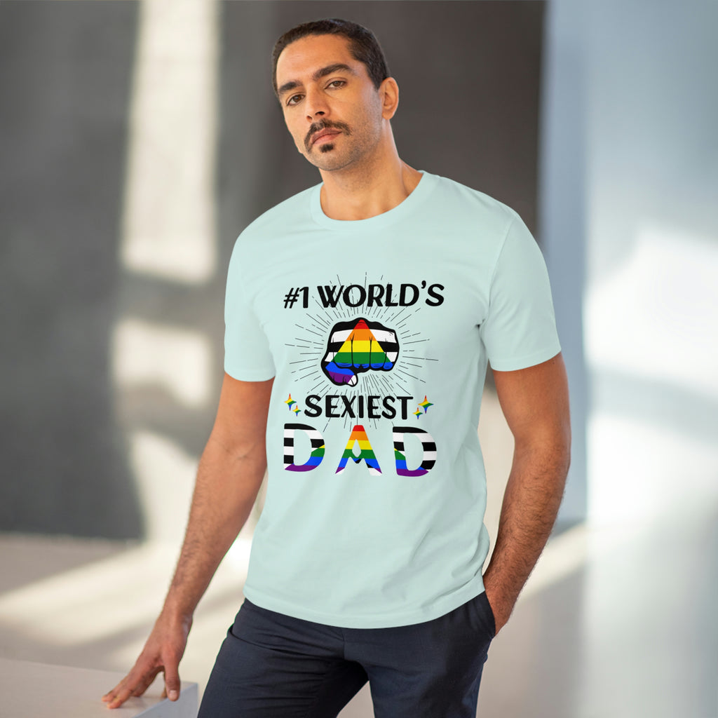 Straight Ally Pride Flag T-shirt Unisex Size - #1 Word's Sexiest Dad Printify