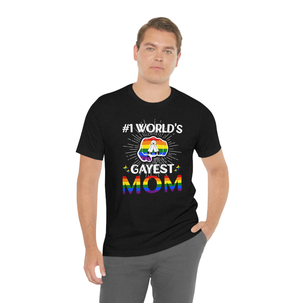 Two Spirit Pride Flag Mother's Day Unisex Short Sleeve Tee - #1 World's Gayest Mom SHAVA CO