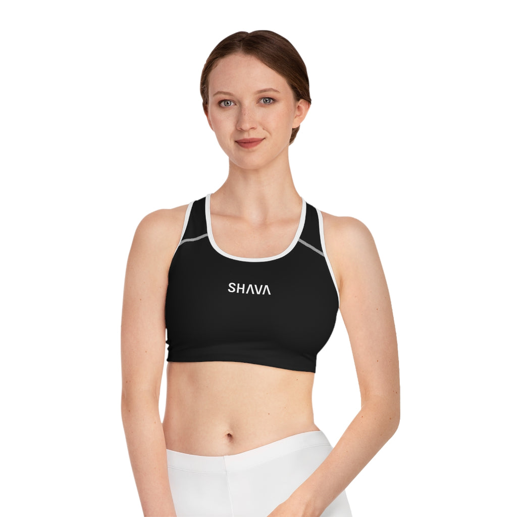 VCC  Women's Sportswear  Sports Bra (AOP) / SHAVA Logo Printify