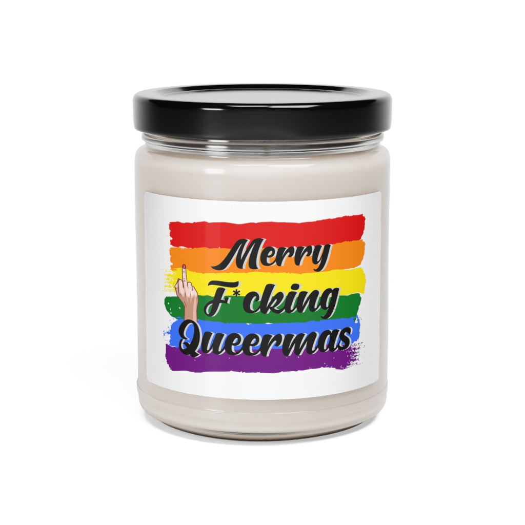 Christmas LGBTQ Custom Scented Soy Jar Candle, 9oz Printify