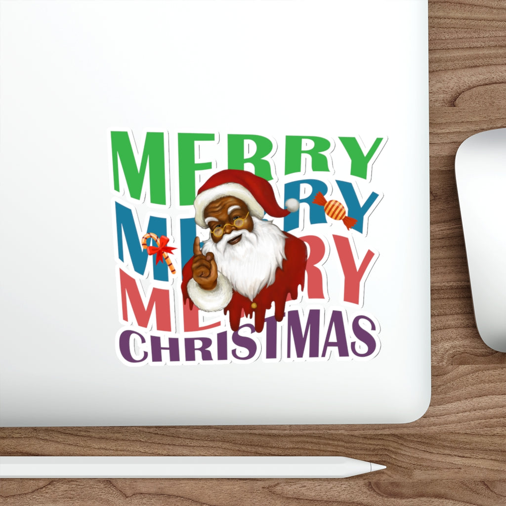 Christmas Die-Cut Stickers Printify