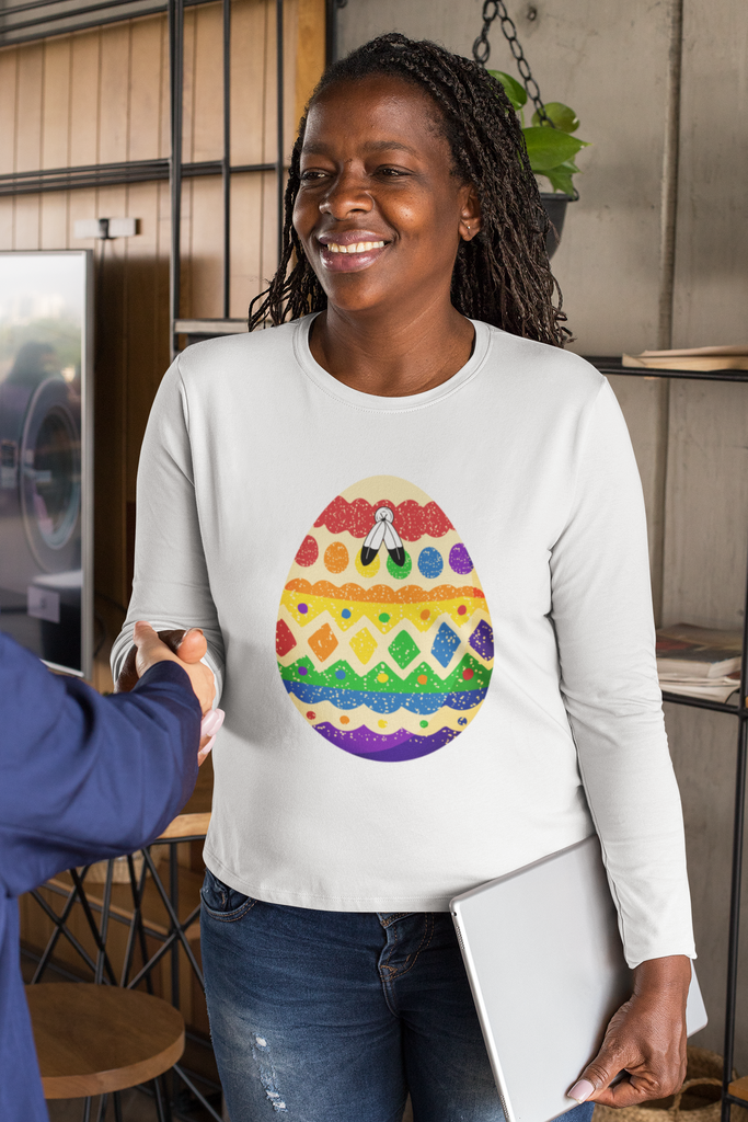 Two Spirit Flag Long Sleeves Easter Festival Unisex Size - Egg SHAVA