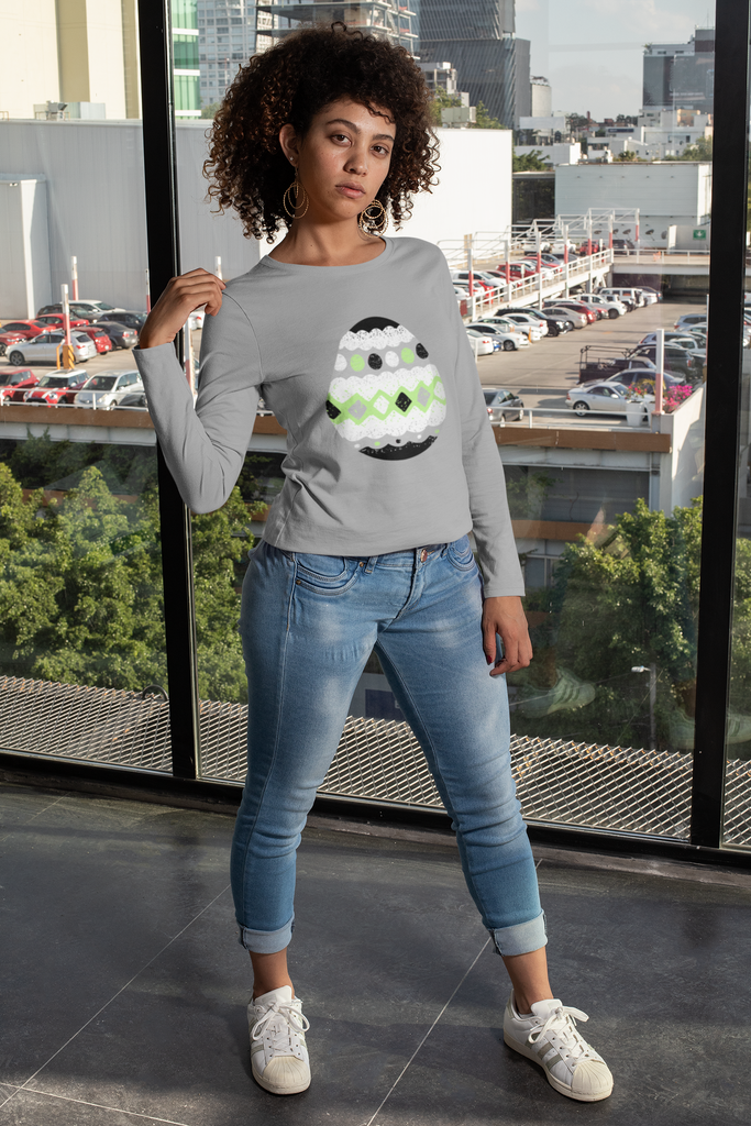 Agender Flag Long Sleeves Easter Festival Unisex Size - Egg SHAVA