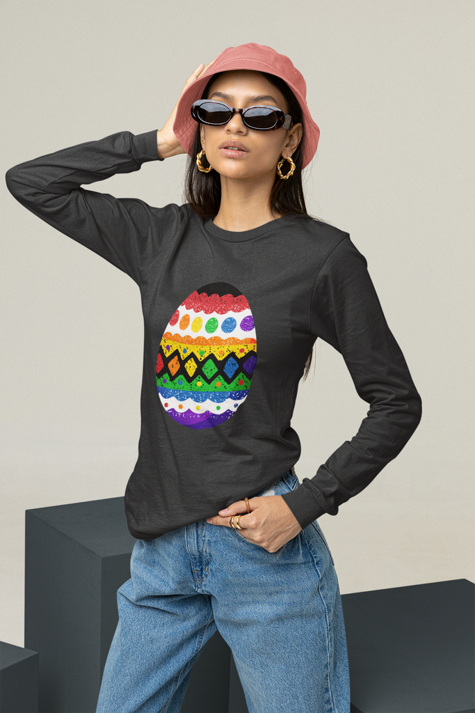 Straight Ally Flag Long Sleeves Easter Festival Unisex Size - Egg SHAVA
