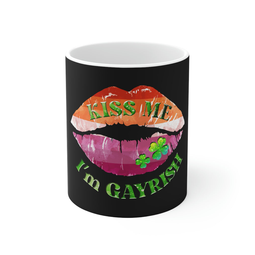 St. Patrick's Day Ceramic Mug 11oz - Kiss Me Printify