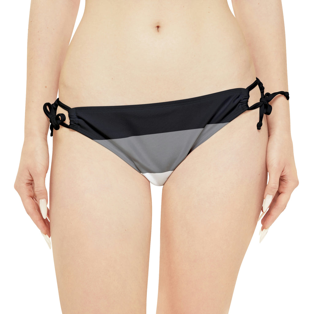 Asexual Pride Flag Loop Tie Side Bikini Bottom Printify