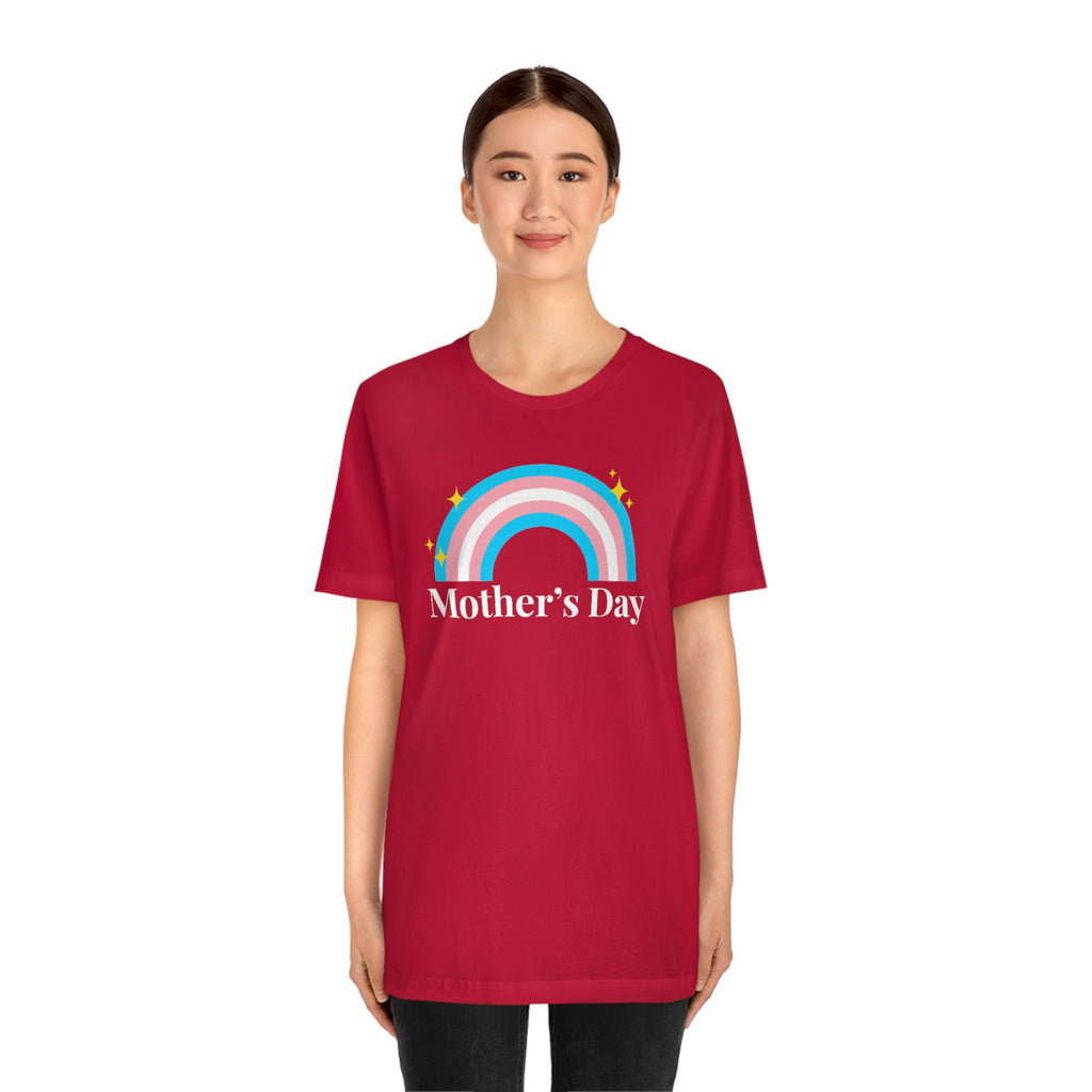 Transgender Pride Flag Mother's Day Unisex Short Sleeve Tee - Mother's Day SHAVA CO