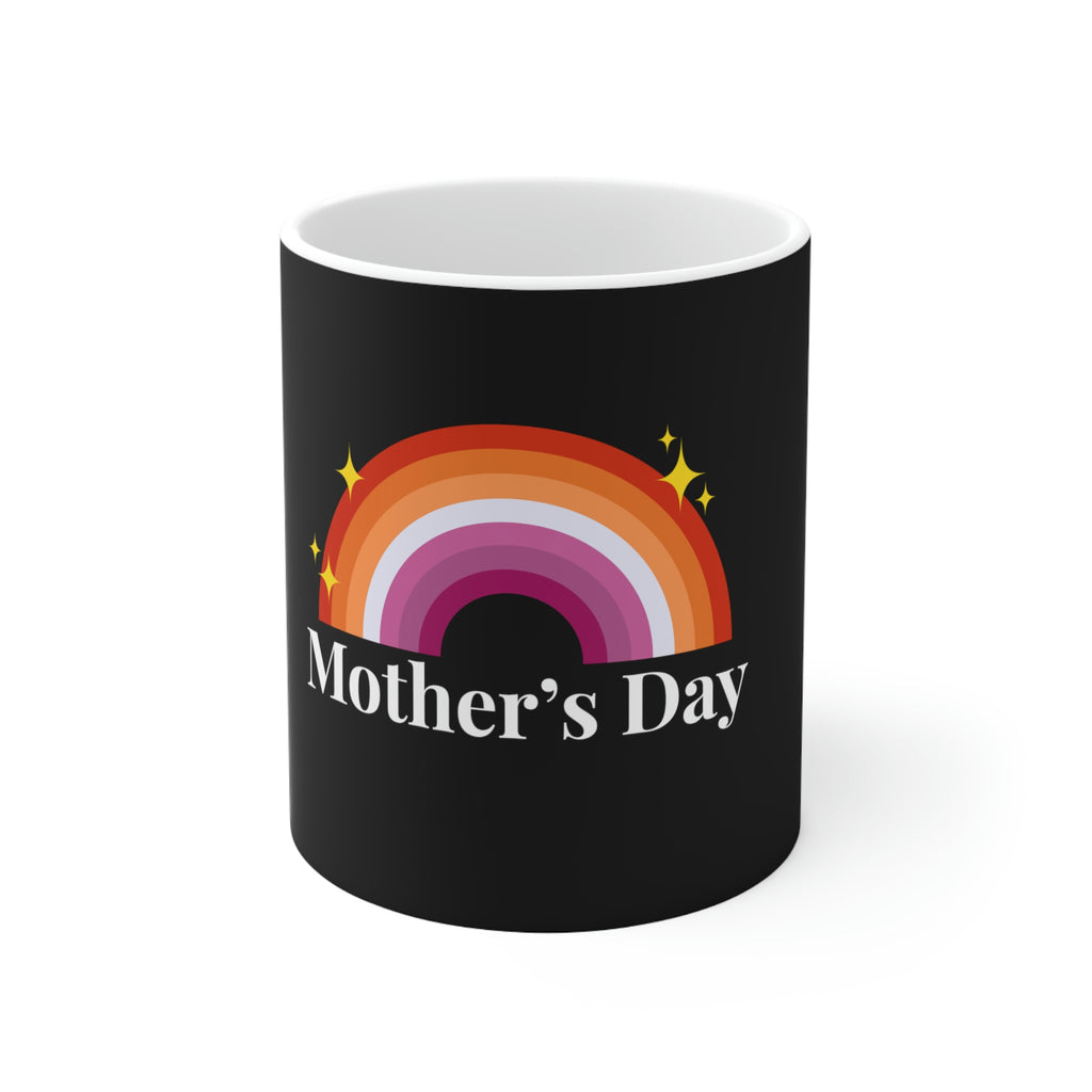 Lesbian Flag Ceramic Mug  - Mother's Day Printify