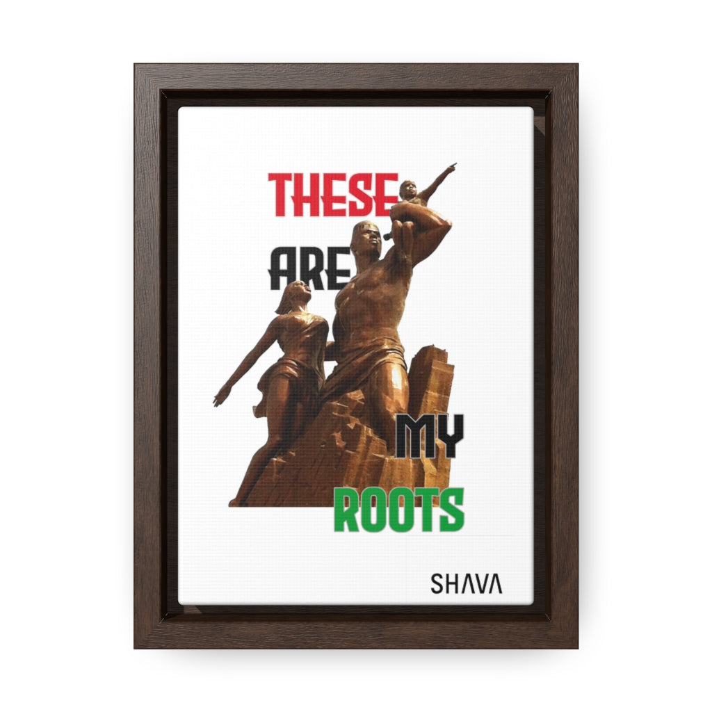 Affirmation Feminist Pro Choice Canvas Print With Vertical Frame - These Are My Roots Printify