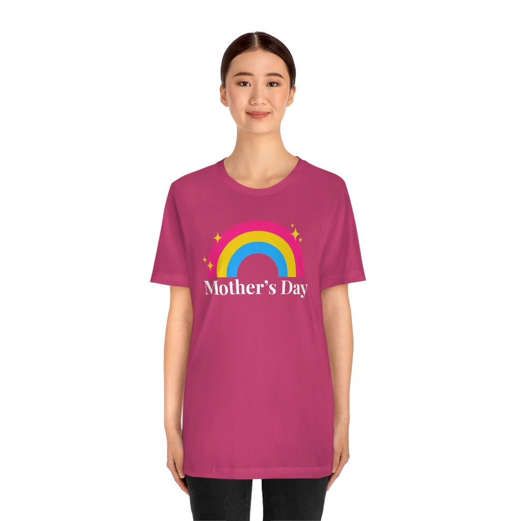 Pansexual Pride Flag Mother's Day Unisex Short Sleeve Tee - Mother's Day SHAVA CO