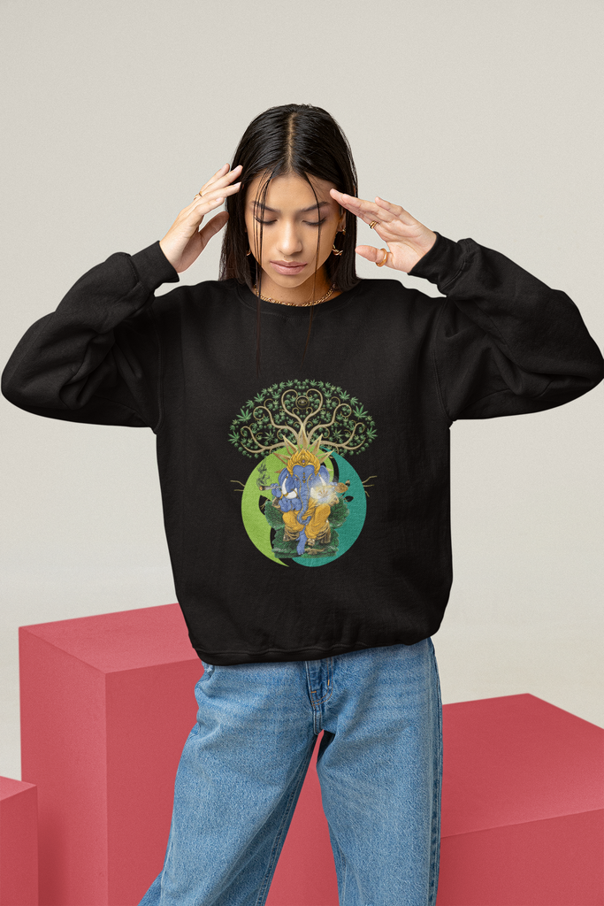 KCC Unisex  Sweatshirt  Heavy Blend™   Crewneck Sweatshirt / Ganesha Printify