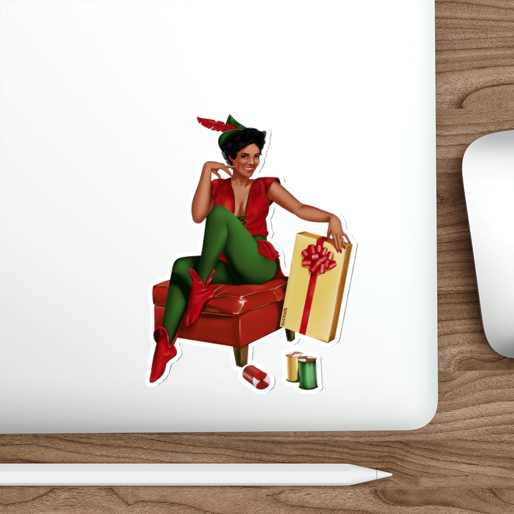 Christmas Die-Cut Stickers Printify