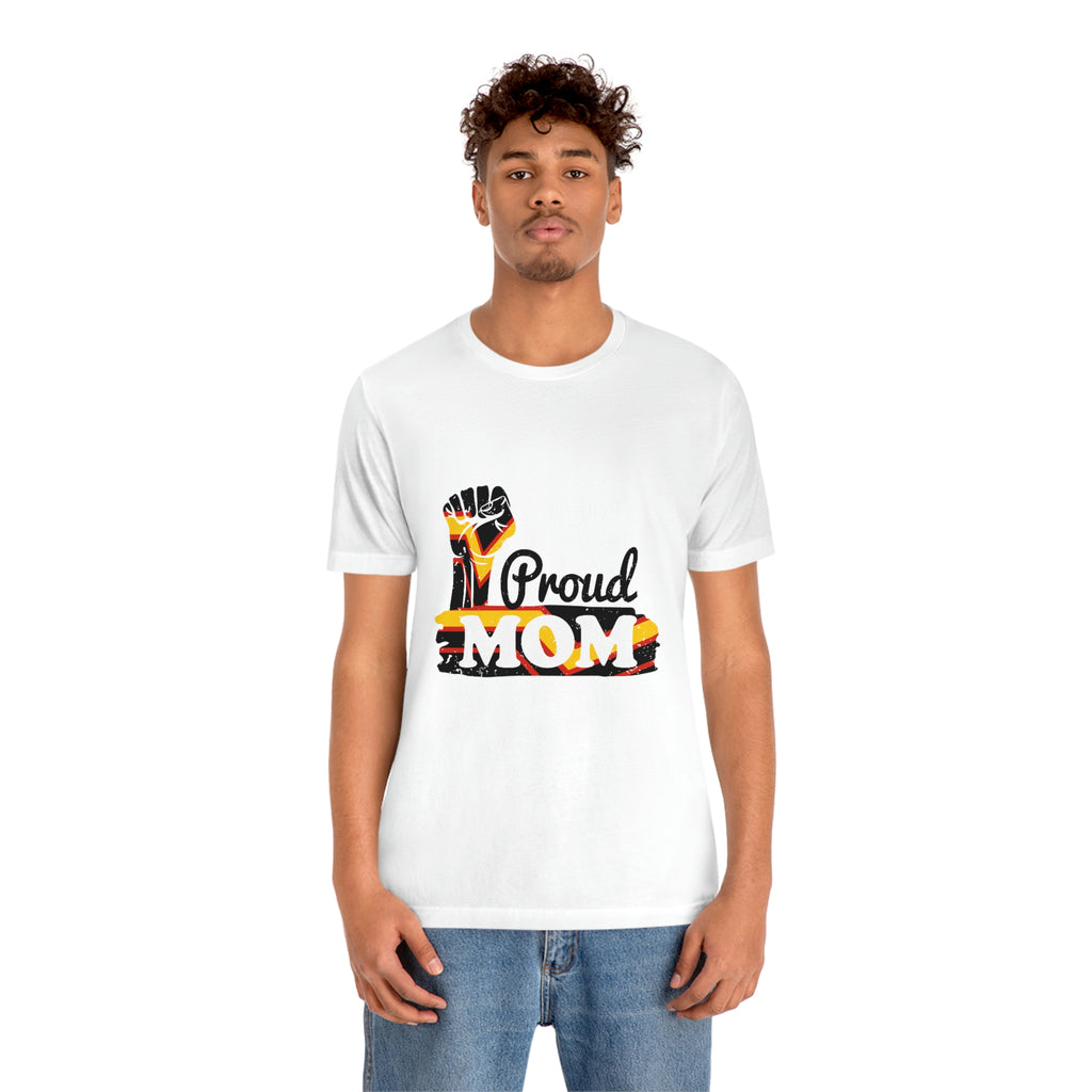 Rubber Pride Flag Mother's Day Unisex Short Sleeve Tee - Proud Mom SHAVA CO