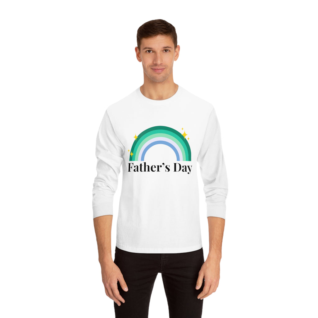 Gay Pride Flag Unisex Classic Long Sleeve Shirt - Father's Day Printify