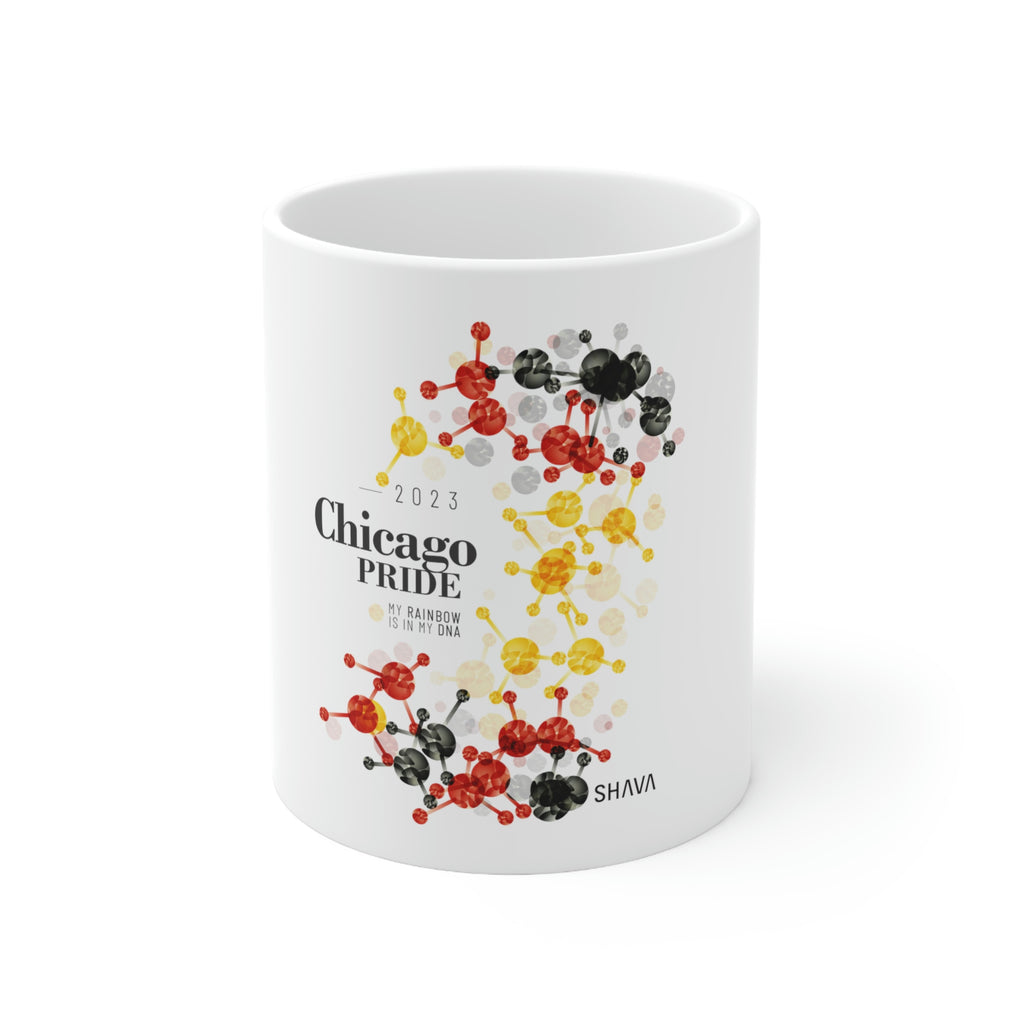 Rubber Flag Ceramic Mug Chicago Pride - Rainbow Is In My DNA SHAVA CO