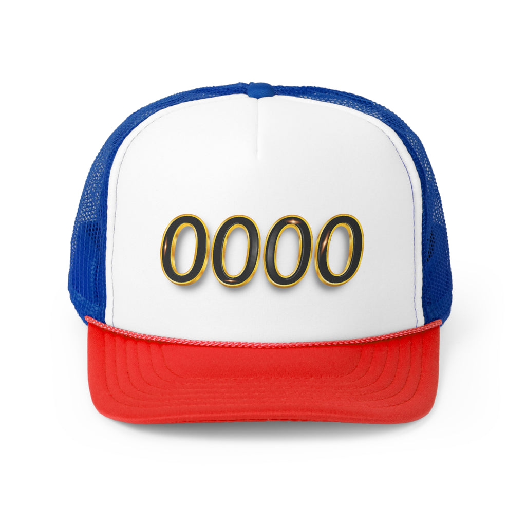 Angel Number 0000 Unisex Trucker Caps Printify