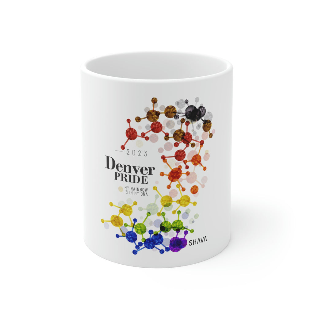 Philadelphia Flag Ceramic Mug Denver Pride - Rainbow Is In My DNA SHAVA CO