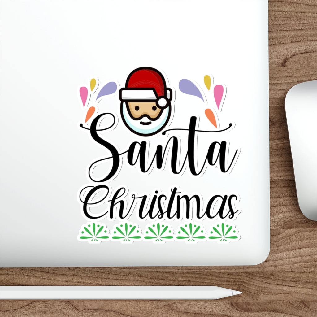 Christmas Die-Cut Stickers Printify