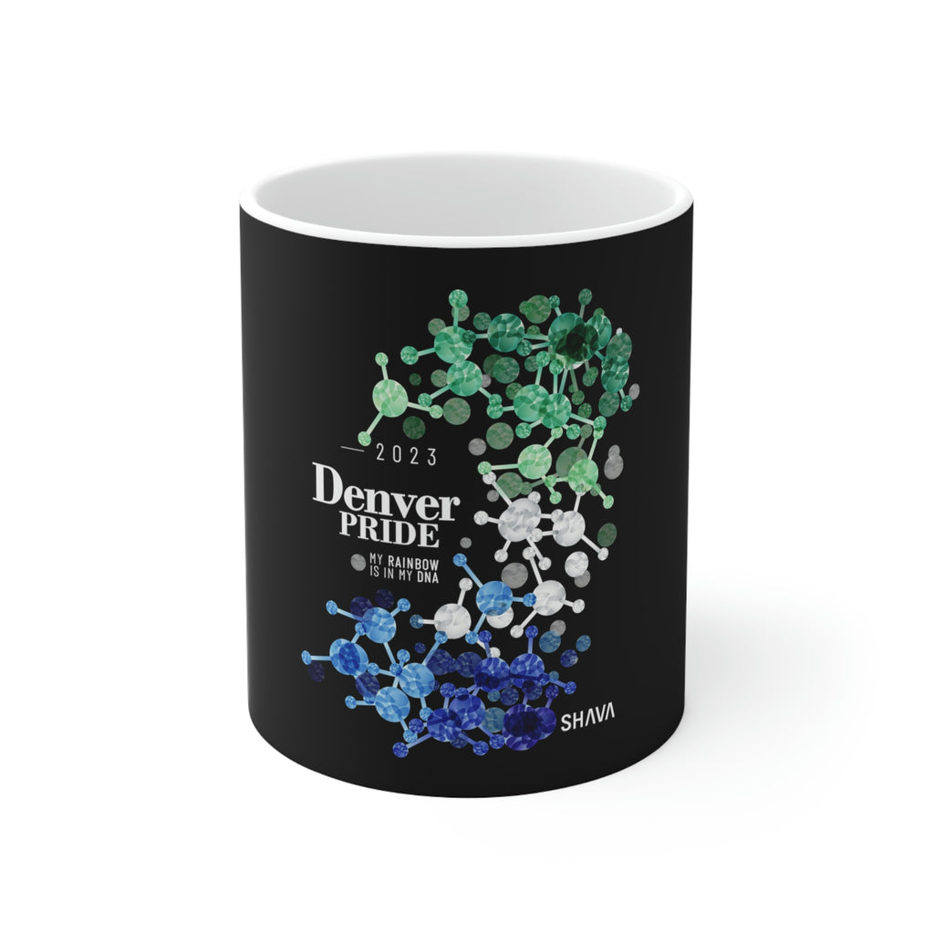 Gay Flag Ceramic Mug Denver Pride - Rainbow Is In My DNA SHAVA CO