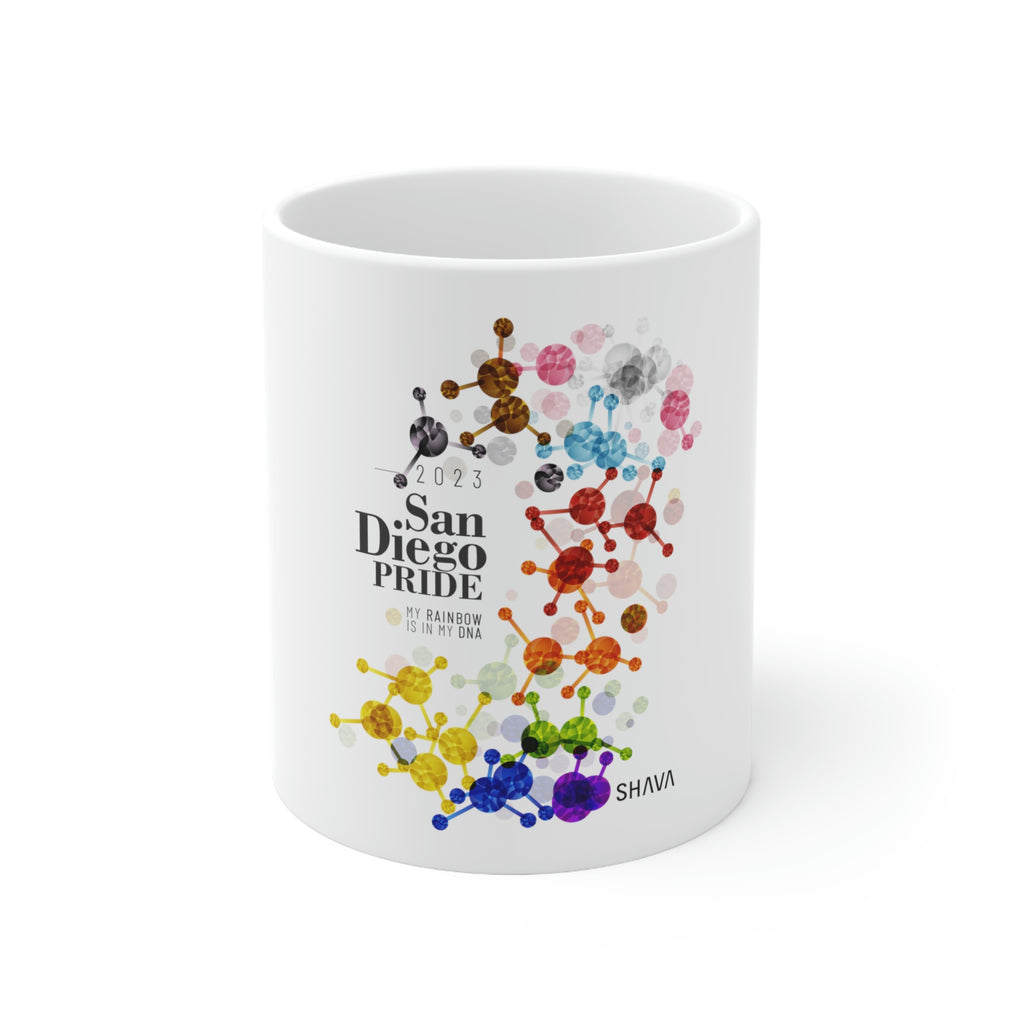 Progress Flag Ceramic Mug San Diego Pride - Rainbow Is In My DNA SHAVA CO
