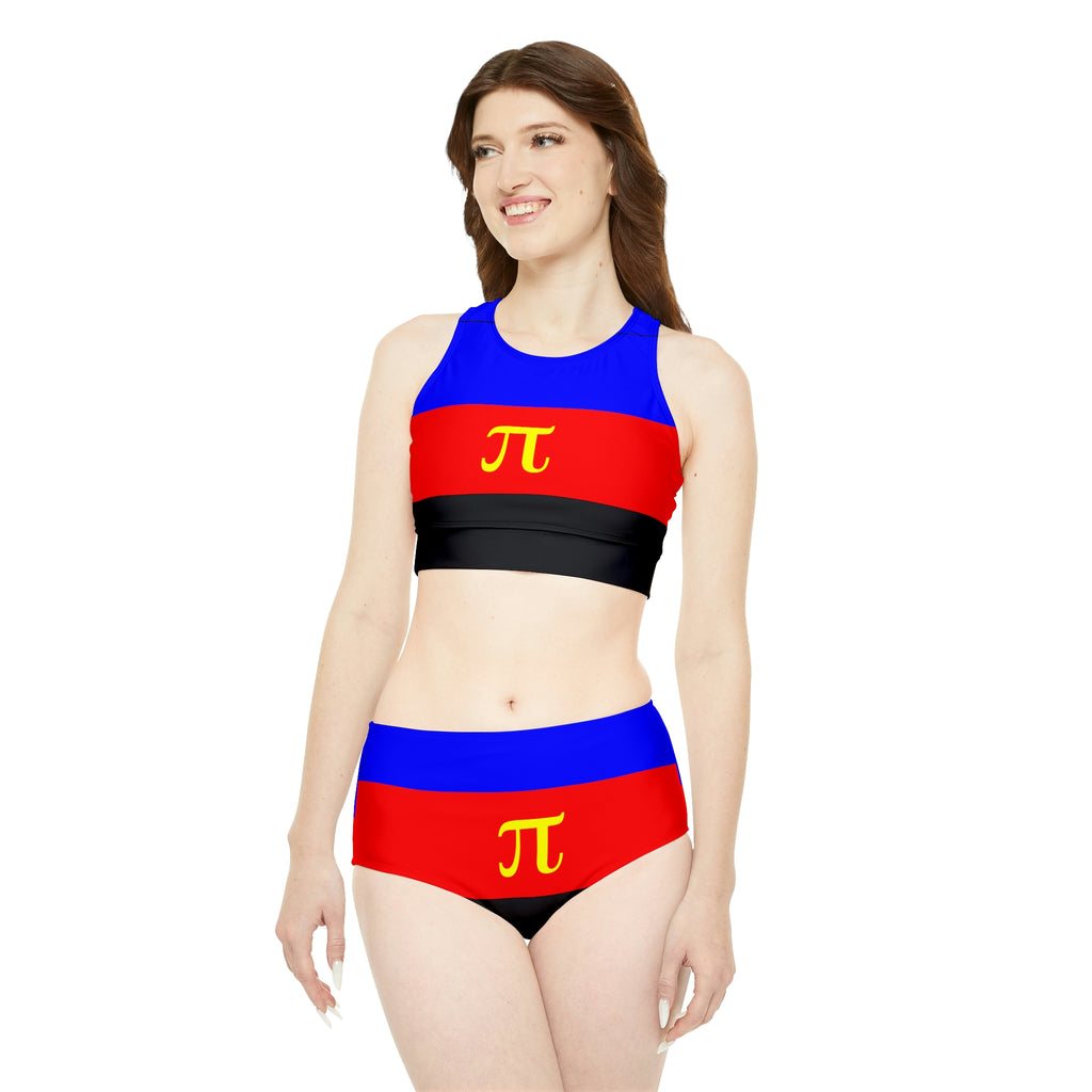 Polyamory Pride Flag Sporty Bikini Set SHAVA CO