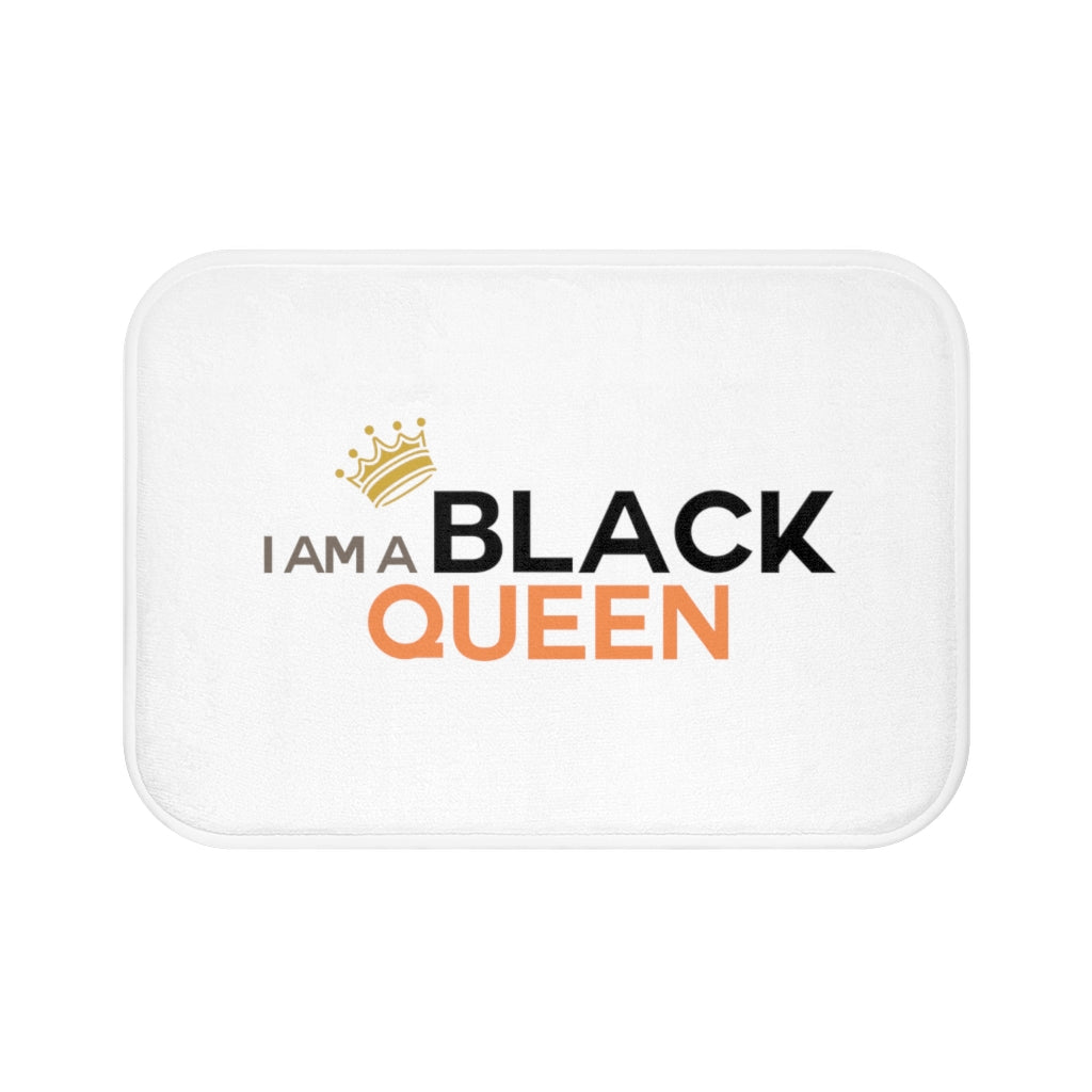 Affirmation Feminist Pro Choice Bath Mat - I Am A Black Queen Printify