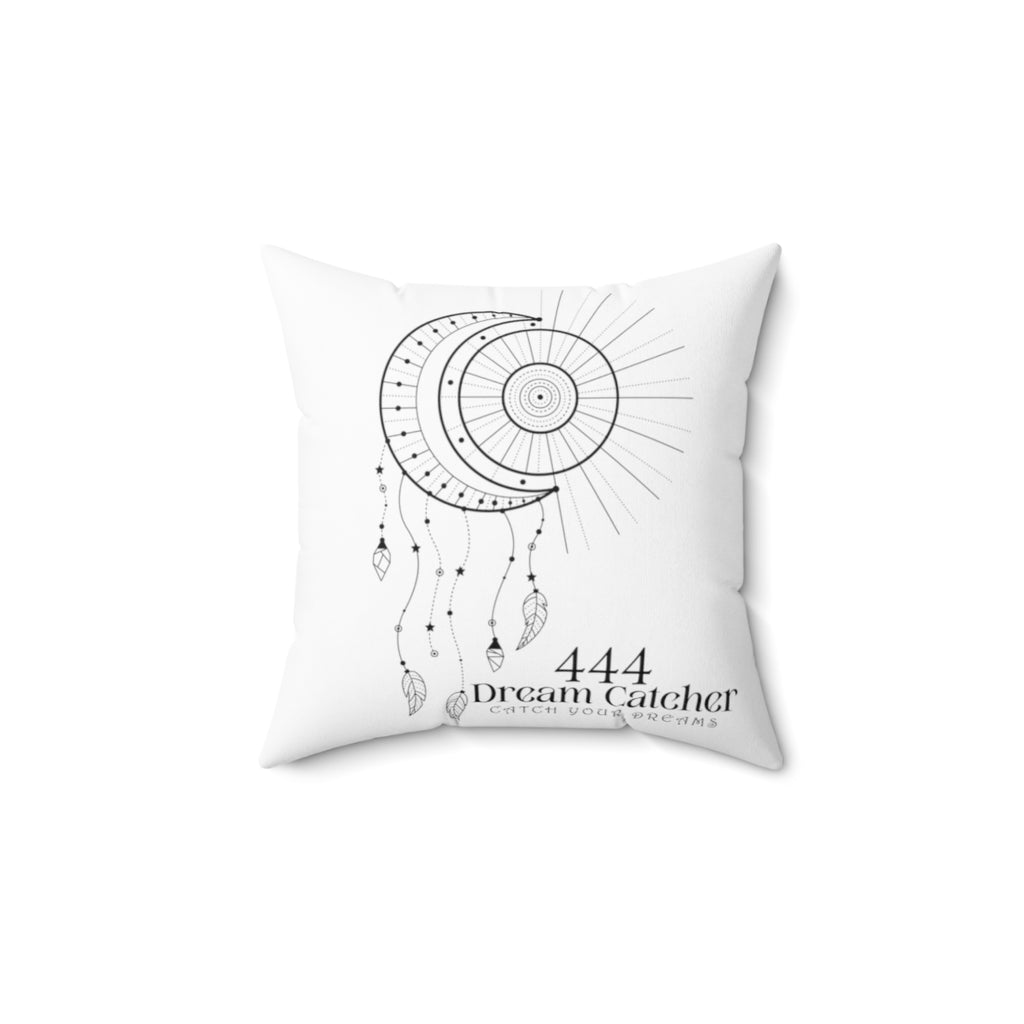 Yoga Spiritual Meditation Spun Polyester Square Pillow - Protection 444 Angel Number Printify