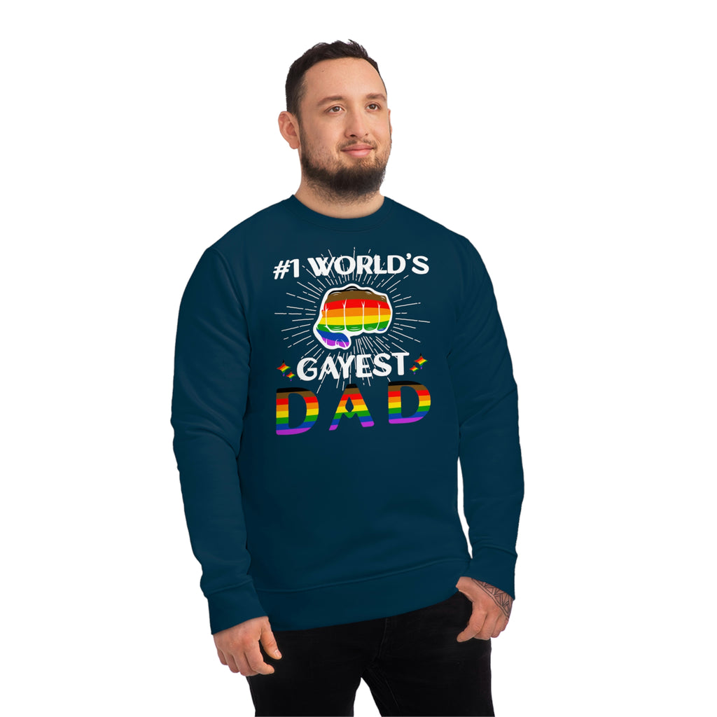 Philadelphia Pride Flag Sweatshirt Unisex Size - #1 World's Gayest Dad Printify