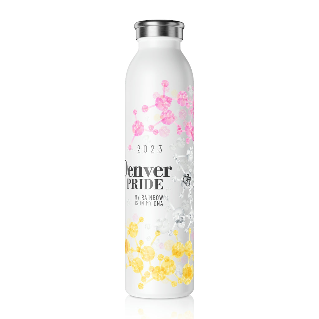 Twink Flag Slim Water Bottle Denver Pride - My Rainbow is In My DNA SHAVA CO