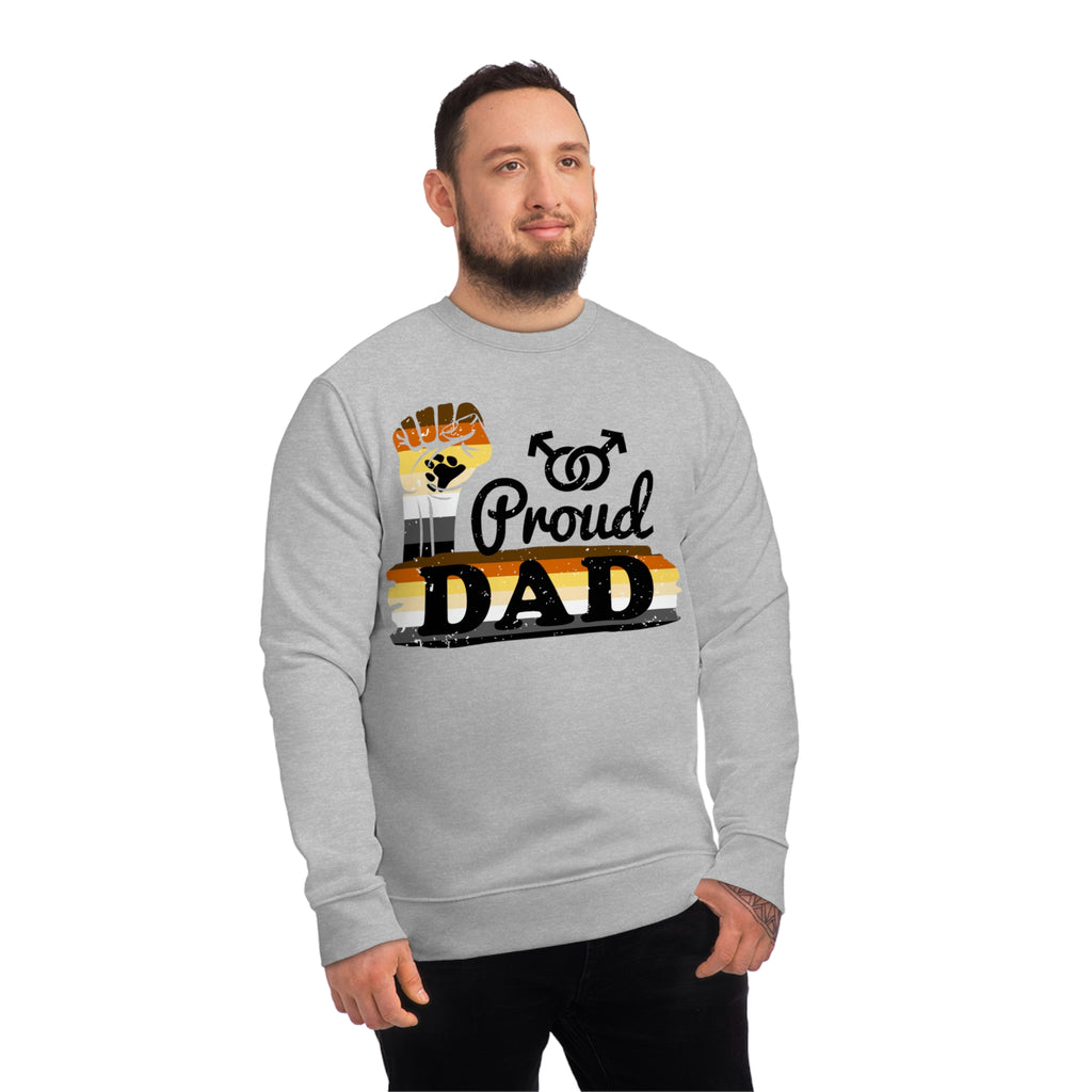 Bear Pride Flag Sweatshirt Unisex Size - Proud Dad Printify