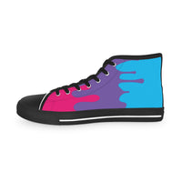 Thumbnail for Androgyne Drip Rainbow Flag LGBTQ High Top Sneakers Unisex Size Printify
