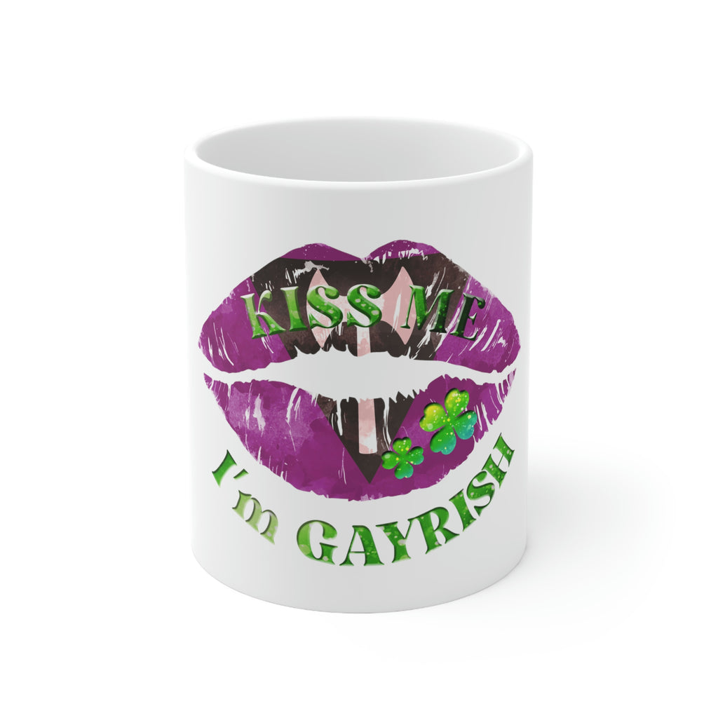 St. Patrick's Day Ceramic Mug 11oz - Kiss Me Printify