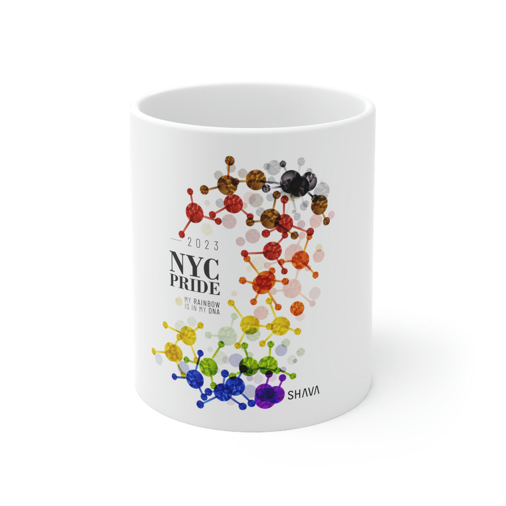 Philadelphia NYC Pride Ceramic Mug - Rainbow Is In My DNA SHAVA CO