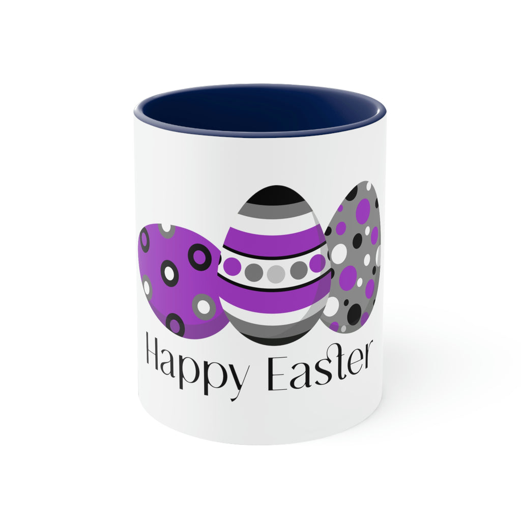 Asexual Flag Accent Coffee Mug Easter Festival - Happy Easter SHAVA