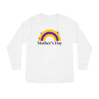 Thumbnail for Intersex Flag Long Sleeve Crewneck Tee - Mothers Day Printify