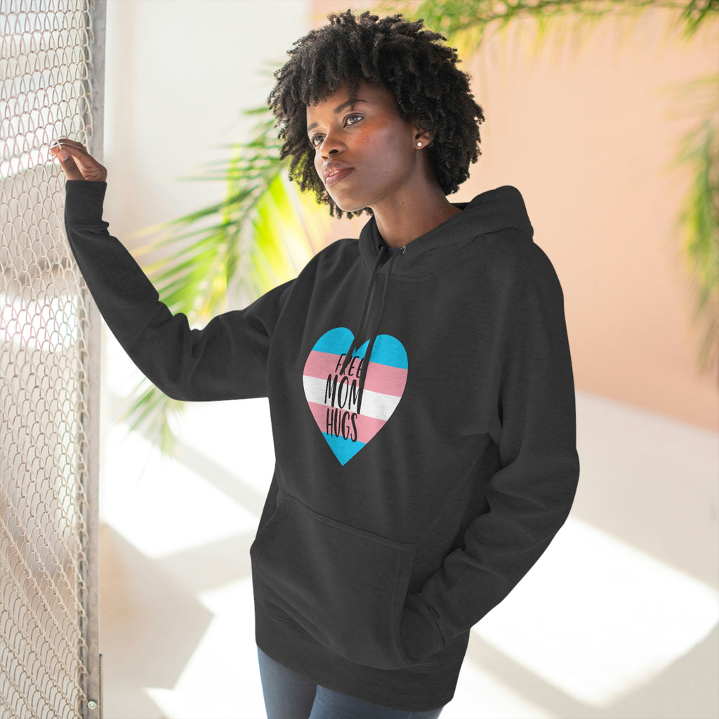 Transgender Flag Mother's Day Unisex Premium Pullover Hoodie - Free Mom Hug Printify