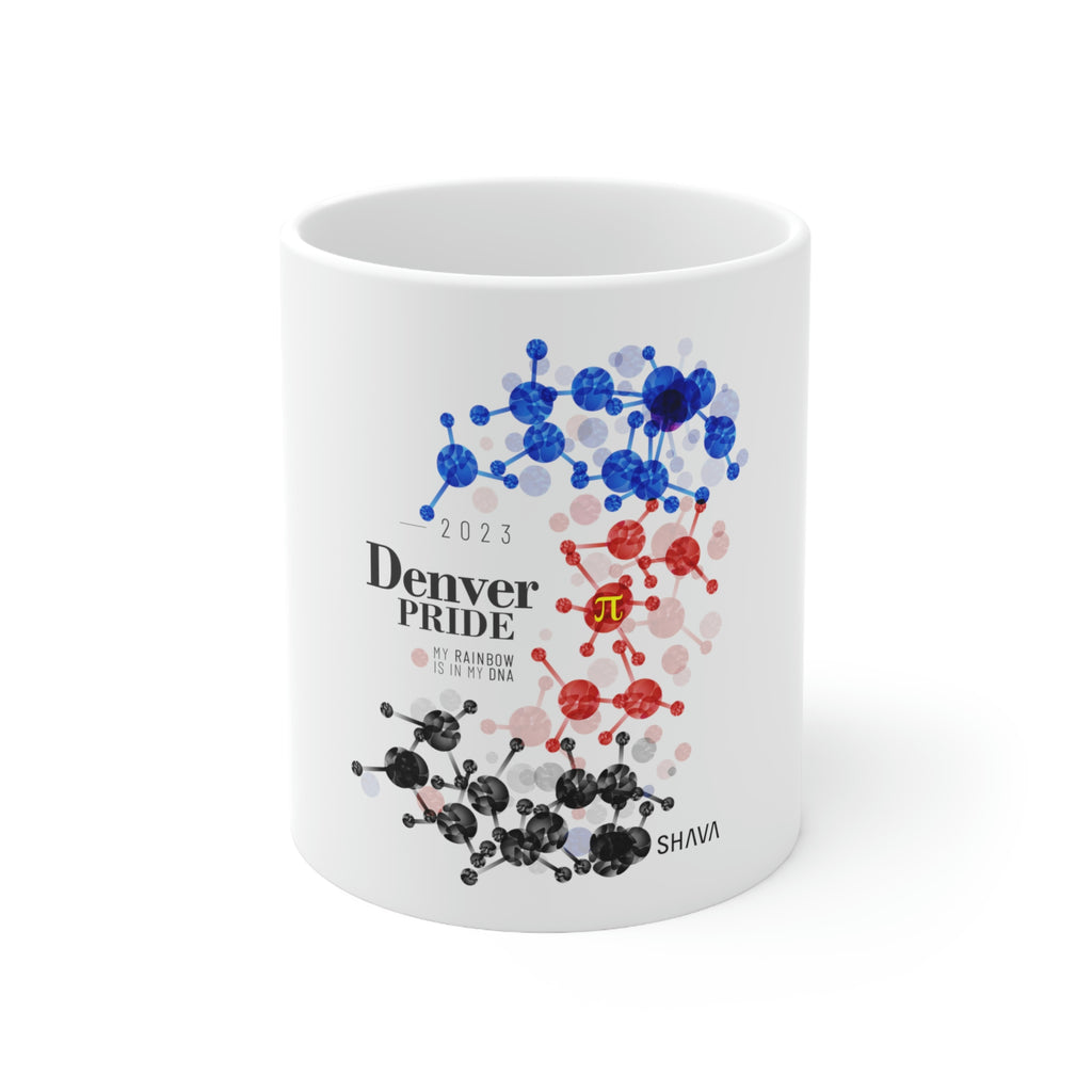 Polyamory Flag Ceramic Mug Denver Pride - Rainbow Is In My DNA SHAVA CO