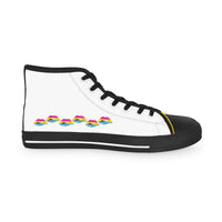 Thumbnail for Pansexual Flag Kisses LGBTQ High Top Sneakers Unisex Size Printify