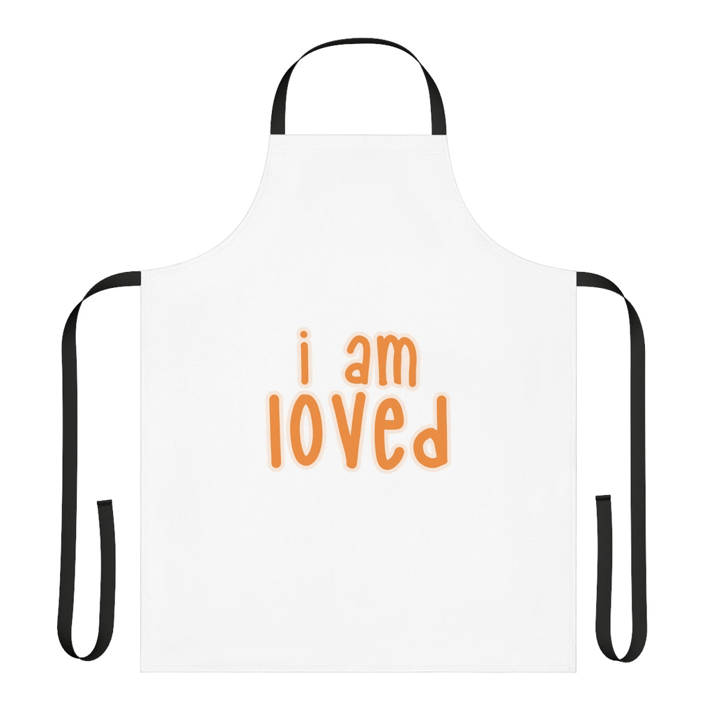 IAC  Home & Livings-Kitchen Accessories   / Kitchen Accessories / Apron (AOP) /I am loved orange with effects Printify