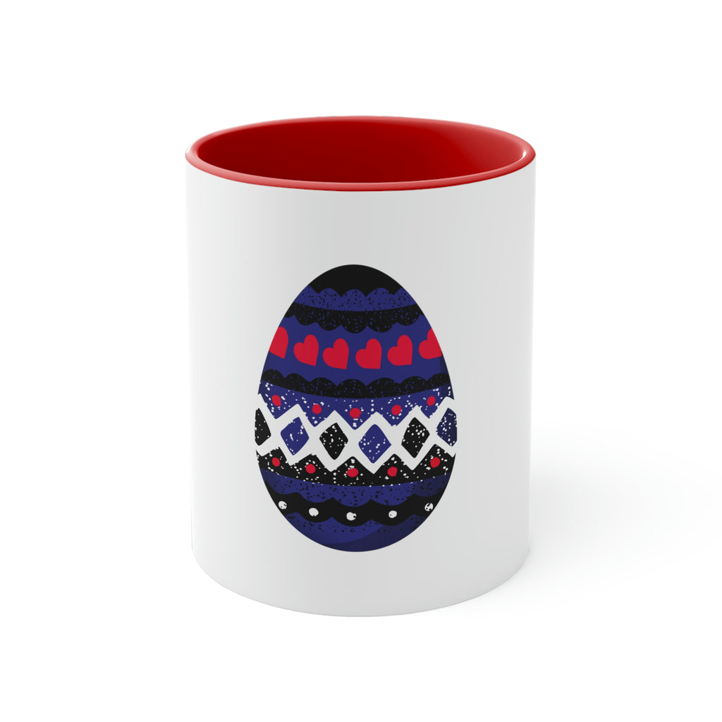 Leather Flag Accent Coffee Mug Easter Festival - Easter Egg SHAVA