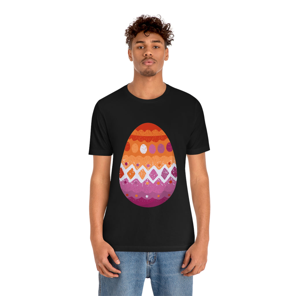 Lesbian Flag T-shirt Easter Festival Unisex Size - Egg SHAVA