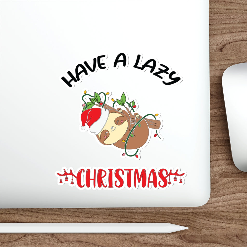 Christmas Die-Cut Stickers Printify