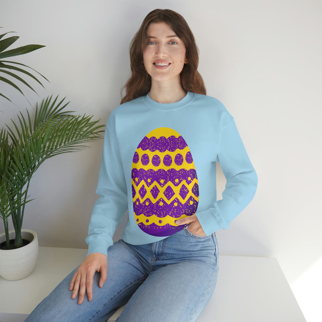 Intersexual Flag Heavy Blend Crewneck Sweatshirt Easter Festival Unisex Size - Egg SHAVA