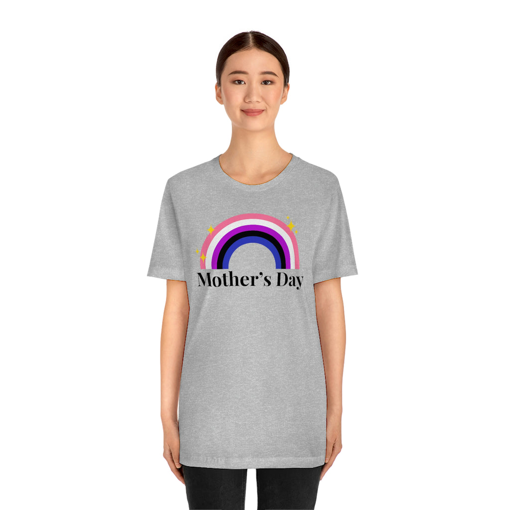 Genderfluid Pride Flag Mother's Day Unisex Short Sleeve Tee - Mother's Day SHAVA CO