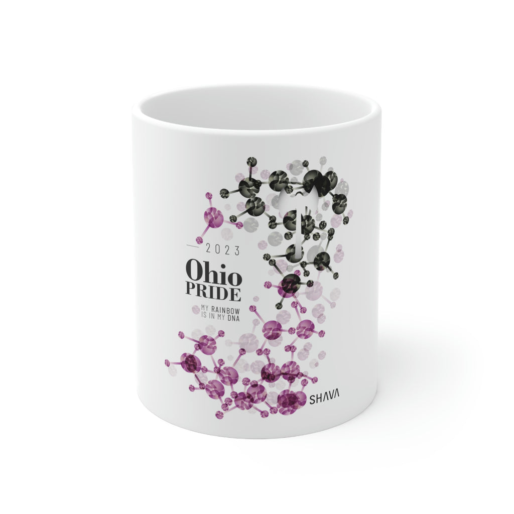 Labrys Lesbian Ceramic Mug Ohio Pride - My Rainbow Is In My DNA SHAVA CO