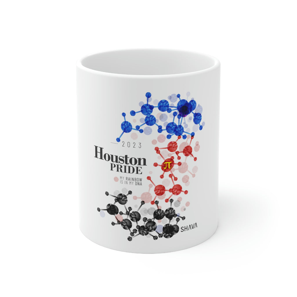 Polyamory Flag Ceramic Mug Houston Pride - Rainbow Is In My DNA SHAVA CO