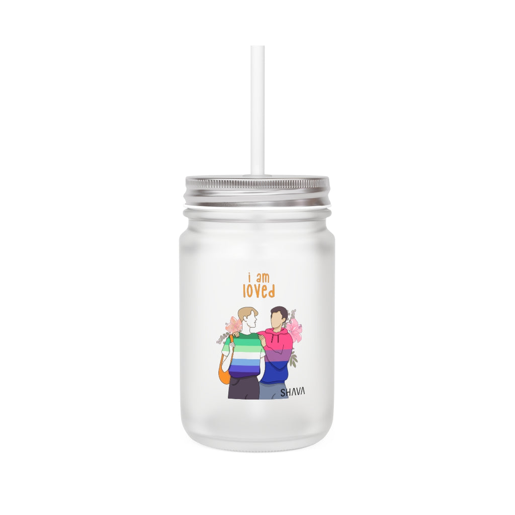 IAC  Home & Livings-Kitchen Accessories / Mason Jar/I am Loved (Gay and Bisexual) Printify