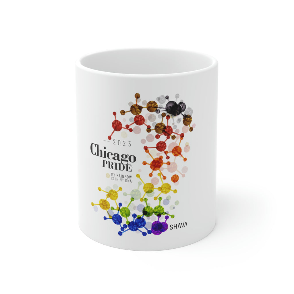 Philadelphia Flag Ceramic Mug Chicago Pride - Rainbow Is In My DNA SHAVA CO