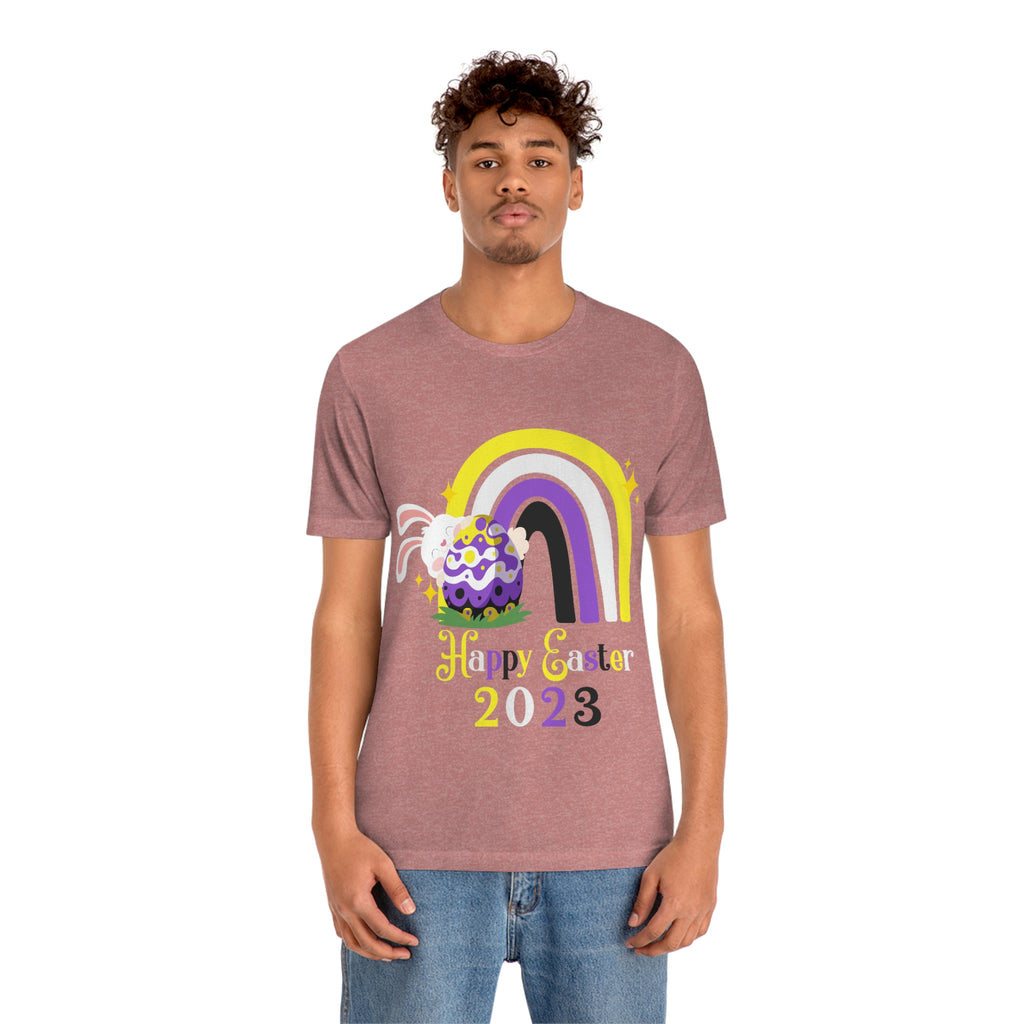 Non Binary Flag T-shirt Easter Festival Unisex Size - Happy Easter 2023 SHAVA