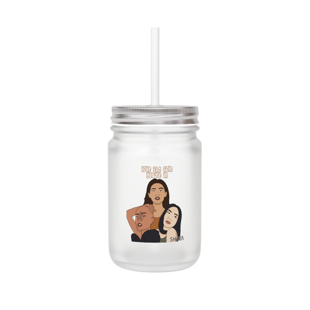 IAC  Home & Livings-Kitchen Accessories / Mason Jar / Love The Skin You're In Printify